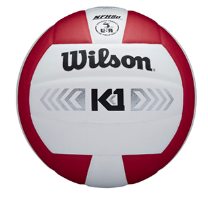 Wilson K1 Silver Volleyball - Red/White